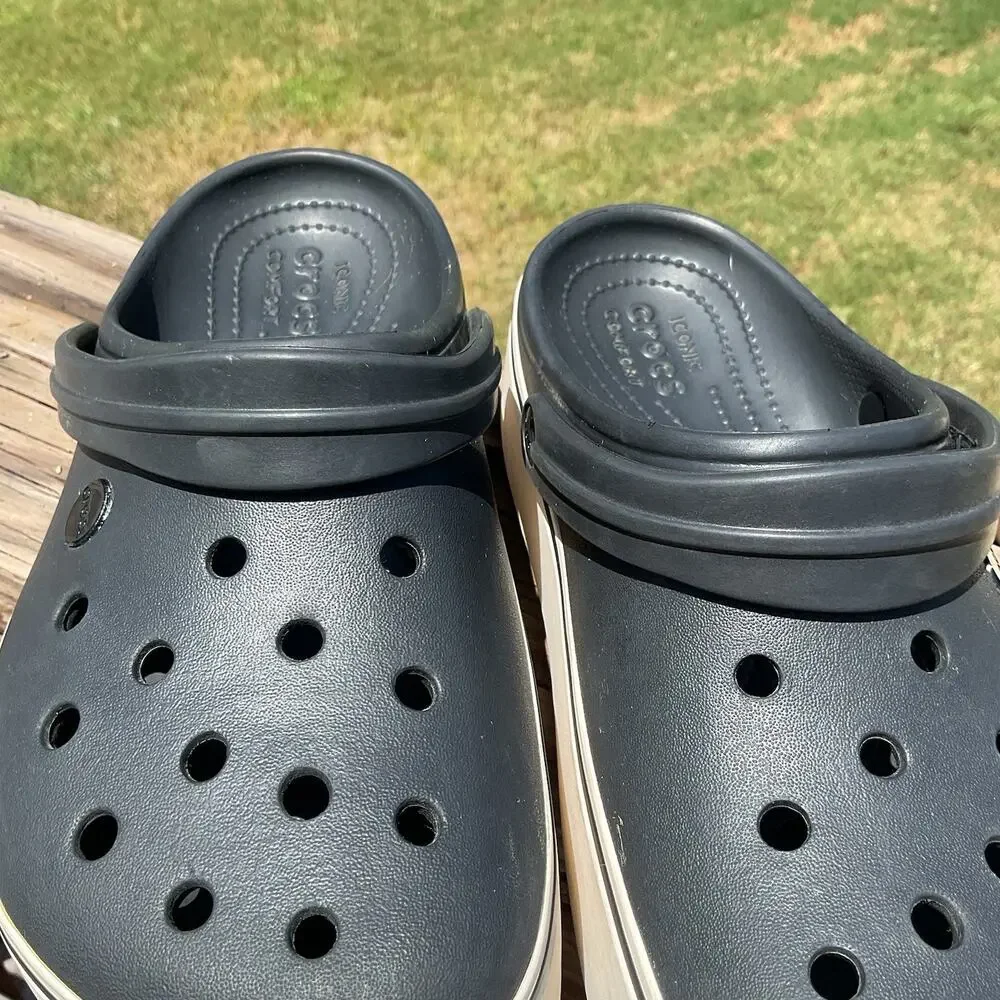 Black Classic CROCS CROCBAND MENS 7 Women 9 Waterproof Sandles Slip-On Clog
